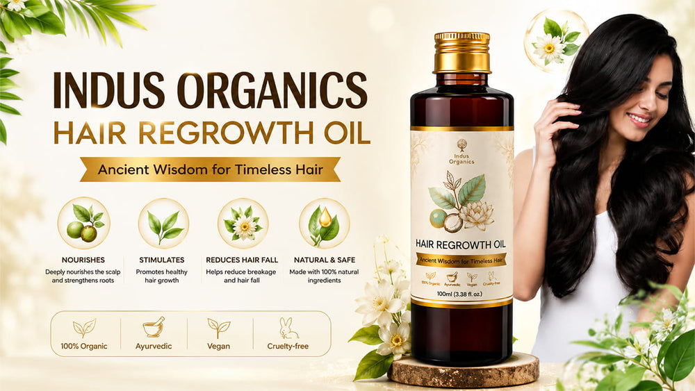 Indus Organic Hair Re-Growth Oil – Benefits, Ingredients, How to Use & Complete Hair Care Guide