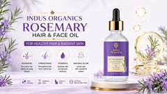 Indus Organics Rosemary Water Spray: A Natural Solution for Stronger, Healthier & Beautiful Hair