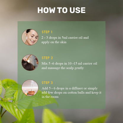 Indus Organics Tea Tree Oil for Face | Hair & | Aromatherapy | 100% Organic | Reduce Dark Spots | Acne Care | Scalp Care | Hair Growth | Vegan | Cruelty-Free | 30ml