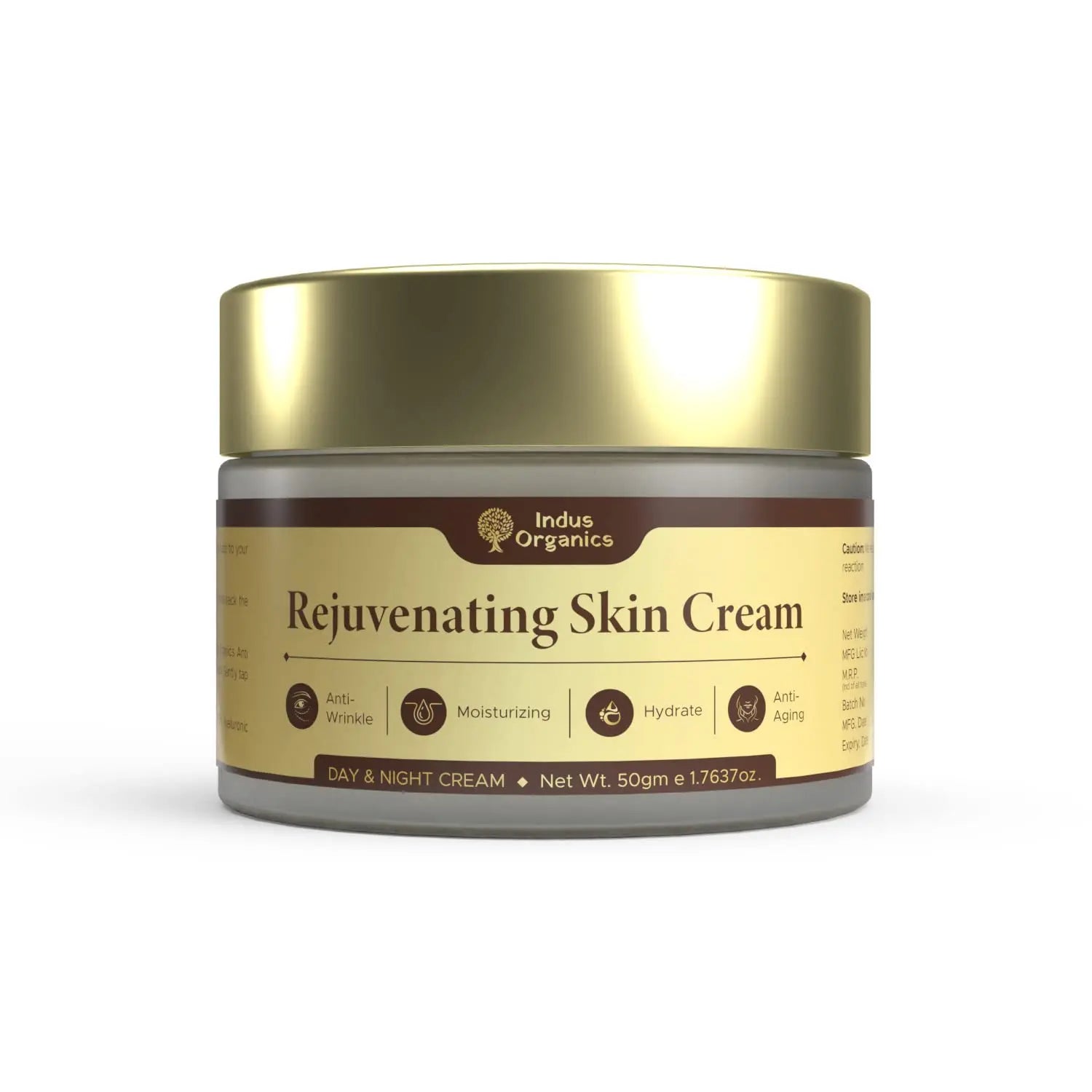 Rejuvenating Skin Cream, Anti-Aging Cream Indus Organics