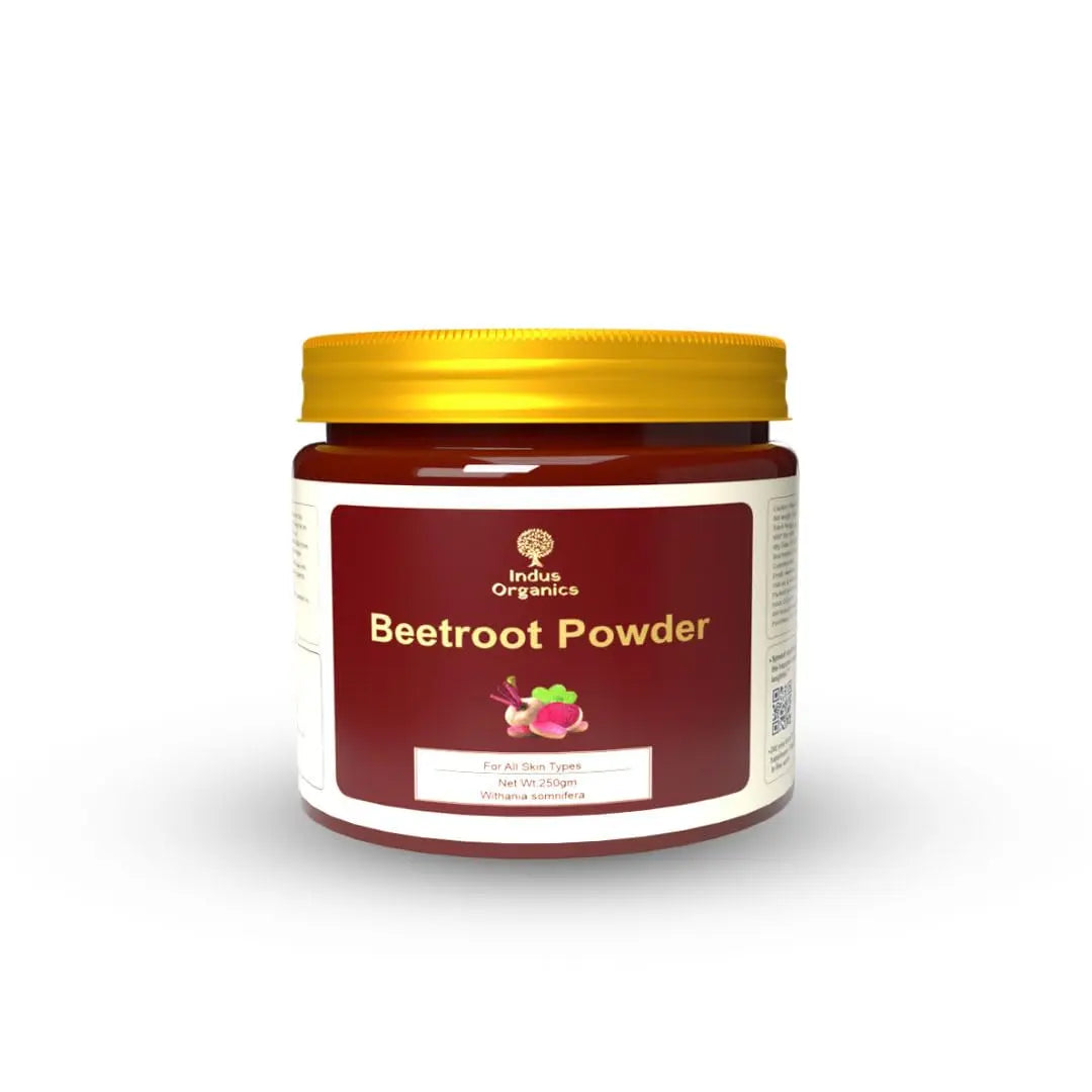 beetroot powder 250gm for face | lips | hair | drinking | Eating | immunity Indus Organics