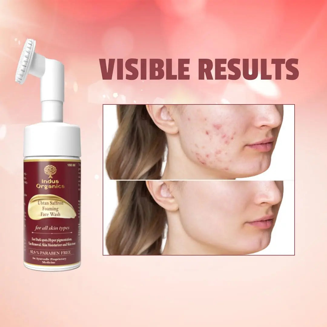 Ubtan Saffron Face Wash For All type of Skin Indus Organics