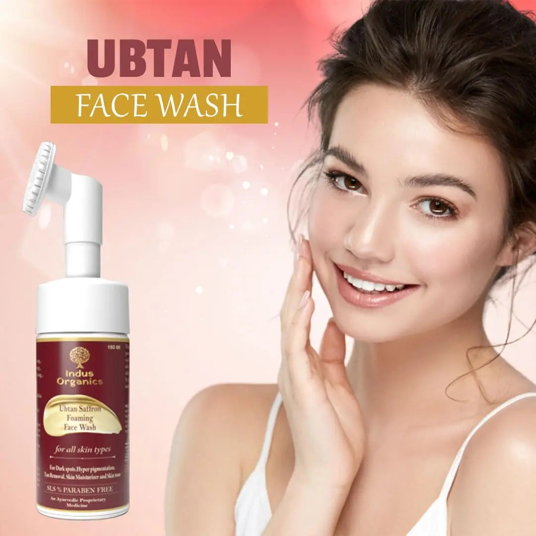 Ubtan Saffron Face Wash For All type of Skin Indus Organics