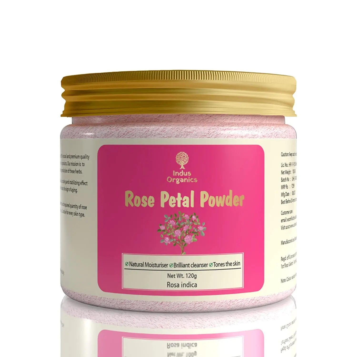 Rose Petal Powder for | Skin glow | Tan removal Indus Organics