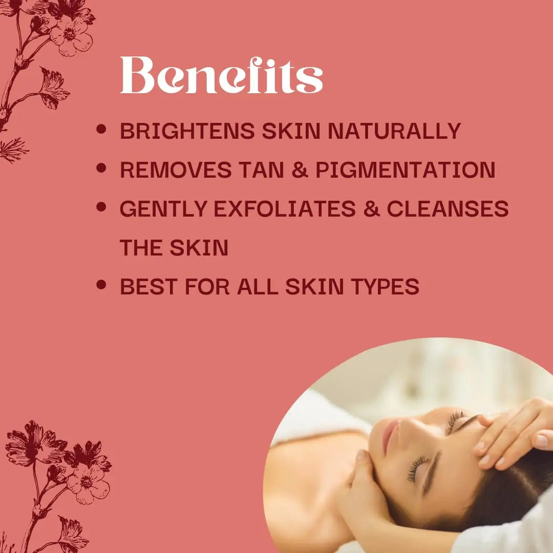 Ubtan Saffron Face Wash For All type of Skin Indus Organics