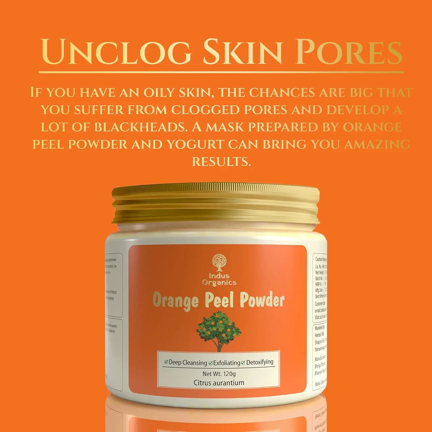 Oranger Peel powder Indus Organics