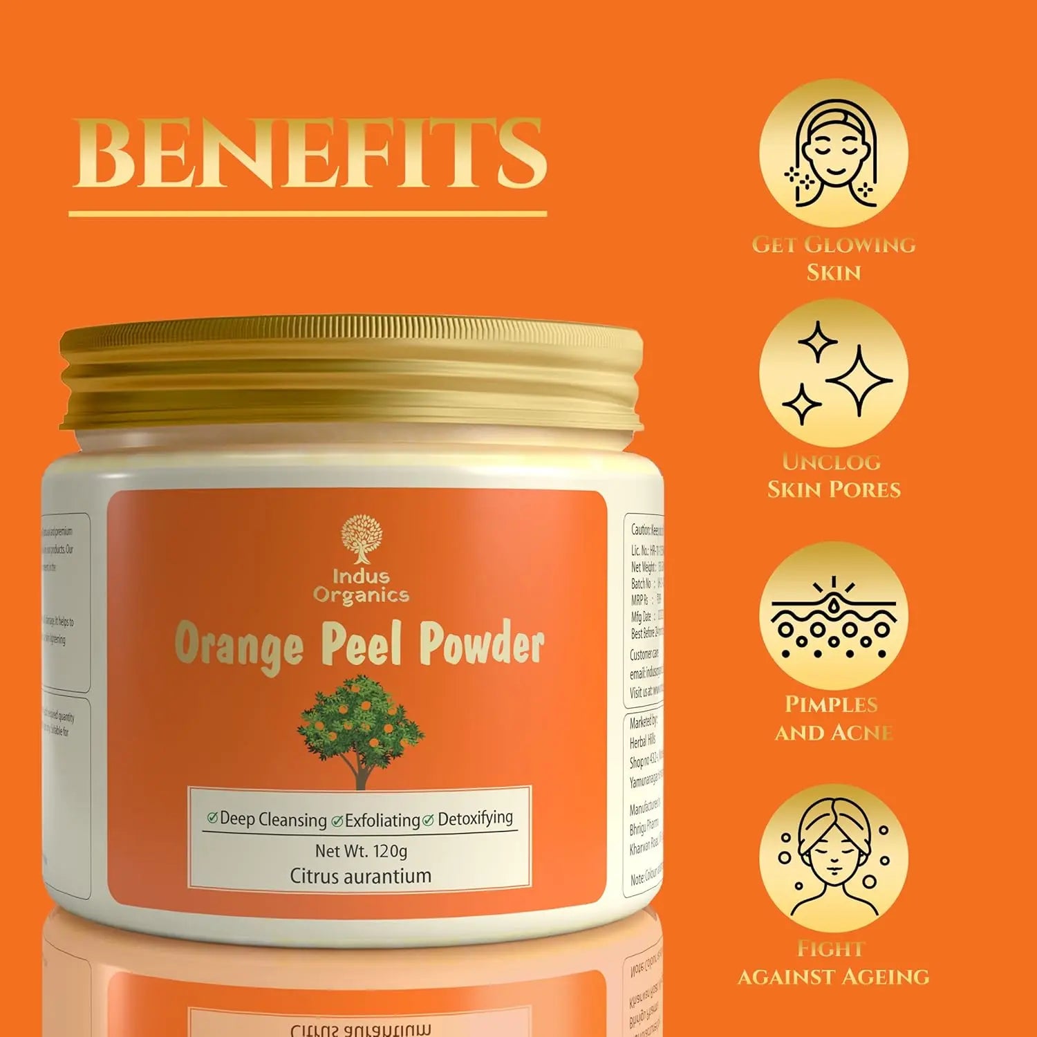 Oranger Peel powder Indus Organics